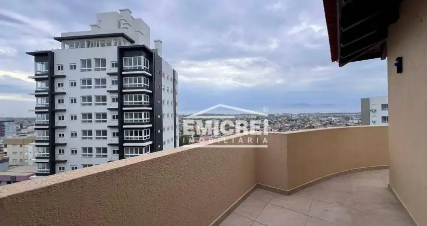 EMICREI VENDE - Cobertura Duplex 103m² 2 dormitórios, 2 terraços, sacada, vista panorâmica, garagem. Estuda entrada + parc direto. Capão da Canoa