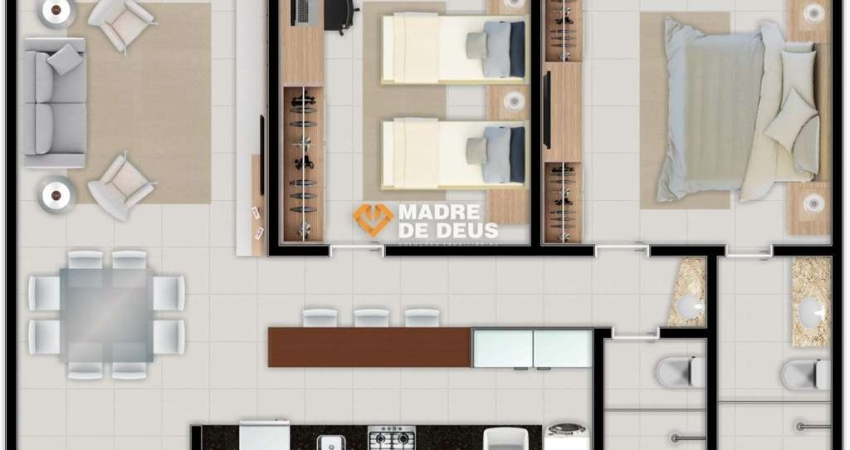 Apartamento com 2 quartos à venda na Avenida Dos Oceanos, 1, Porto das Dunas, Aquiraz
