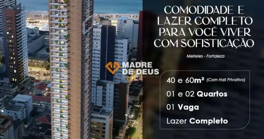 Apartamento com 1 quarto à venda na Avenida Desembargador Moreira, 221, Meireles, Fortaleza