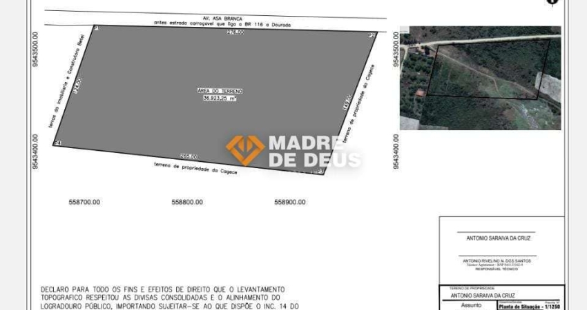 Terreno comercial à venda na Asa Branca, 1, Dourado, Horizonte