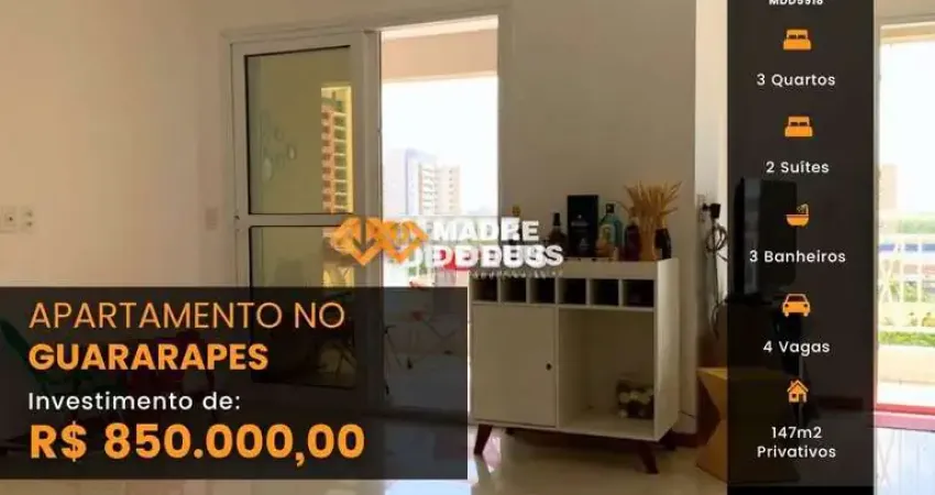 Apartamento com 3 quartos à venda na Rua Firmino Rocha Aguiar, 1033, Guararapes, Fortaleza