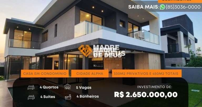 Casa em condomínio fechado com 4 quartos à venda na 4° Anel Viário, 1, Cidade Alpha, Eusébio