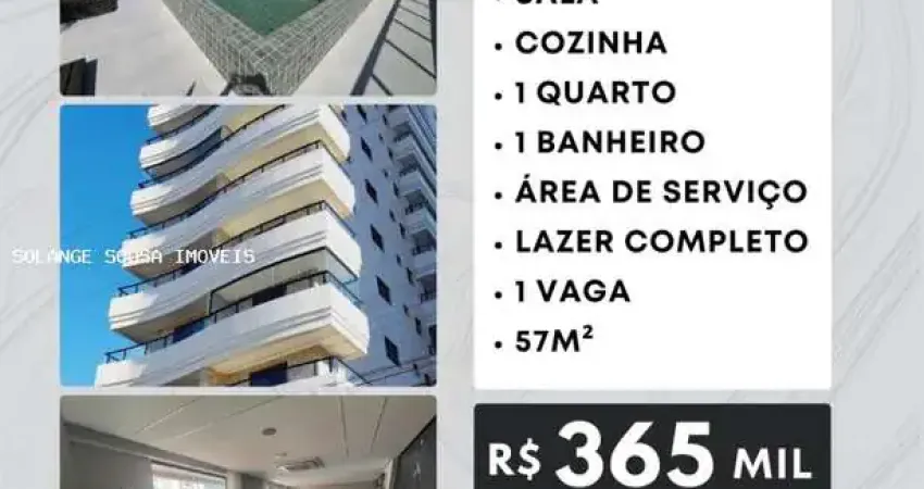 Apartamento para venda em praia grande, caiçara, 1 dormitório, 1 banheiro, 1 vaga