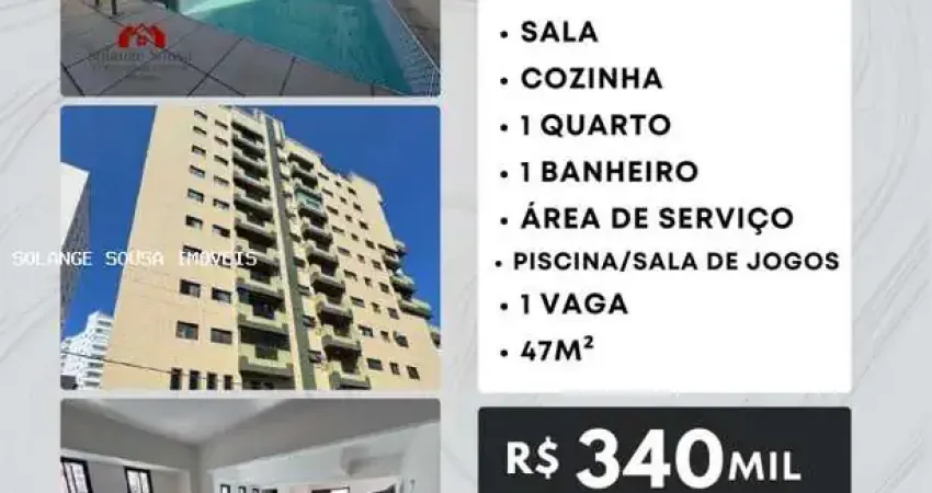 Apartamento para venda em praia grande, guilhermina, 1 dormitório, 1 banheiro, 1 vaga