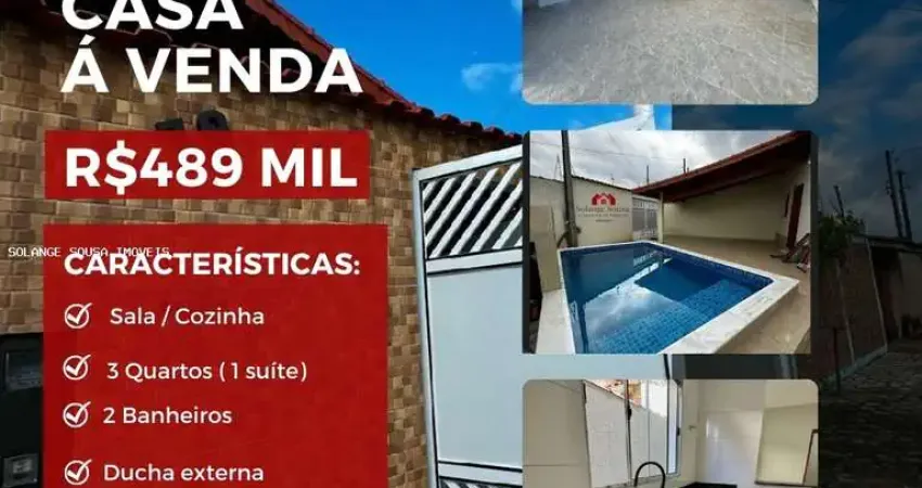 Casa geminada para venda em mongaguá, jardim praia grande, 3 dormitórios, 1 suíte, 2 banheiros, 2 vagas