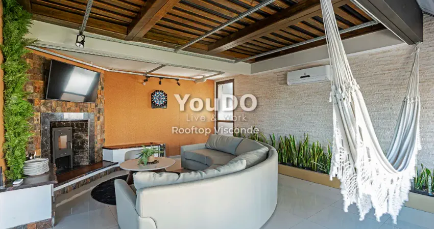 Cobertura com jacuzzi, 2 suítes e área gourmet a partir de R$ 7.999/mês próxima do Batel XX63XXVCERT