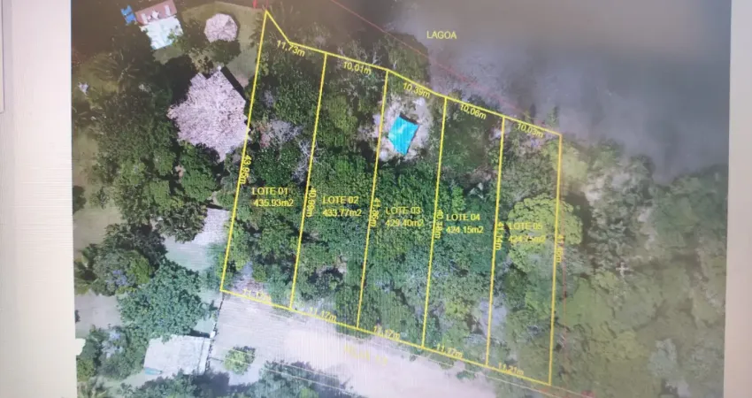 Lotes frente lagoa aruá - praia do forte msj oportunidade incrível