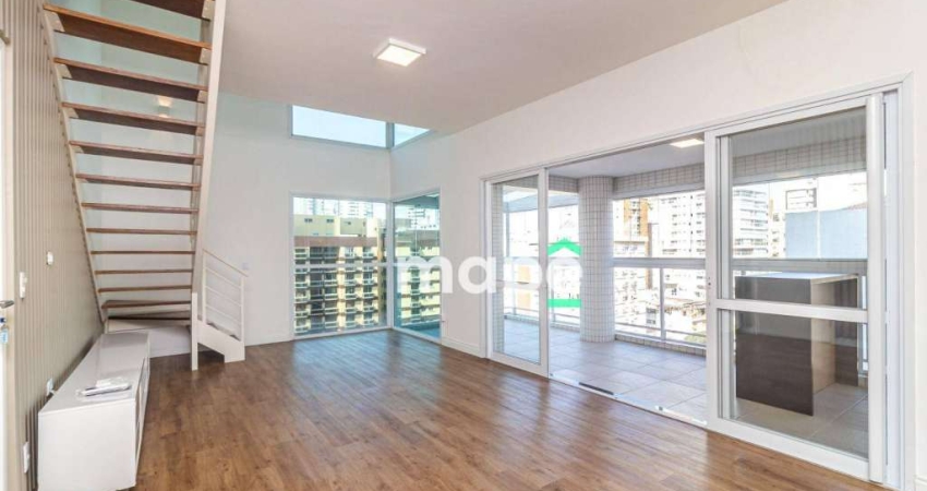 Apartamento duplex com 2 dormitórios à venda, 121 m² por r$ 1.800.000,00 - gonzaga - santos/sp