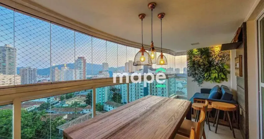 Apartamento, 165 m² - venda por r$ 2.500.000,00 ou aluguel por r$ 15.000,00/mês - ponta da praia - santos/sp