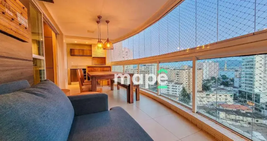 Apartamento, 165 m² - venda por r$ 2.500.000,00 ou aluguel por r$ 15.000,00/mês - ponta da praia - santos/sp