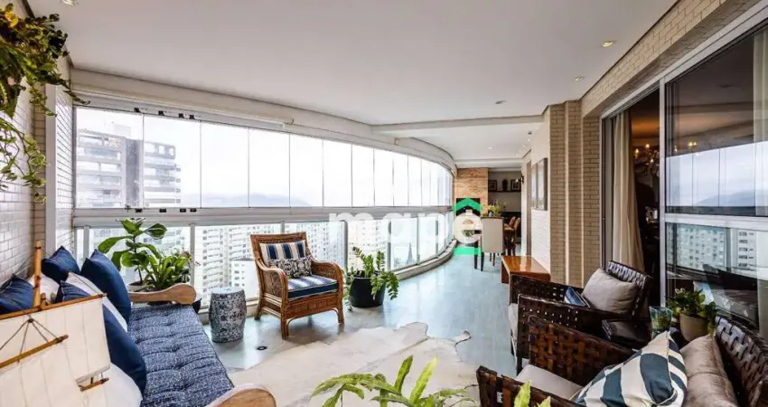 Apartamento com 3 dormitórios à venda, 204 m²  - Embaré - Santos/SP