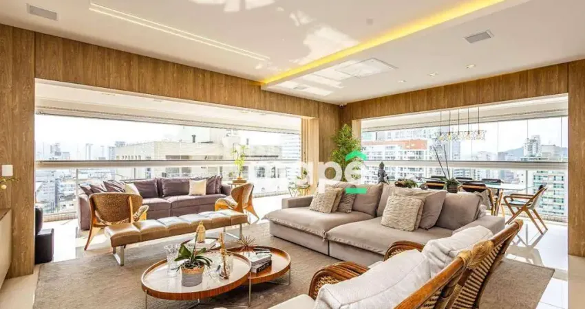 Apartamento, 210 m² - venda por R$ 3.650.000,00 ou aluguel por R$ 27.660,00/mês - Gonzaga - Santos/SP