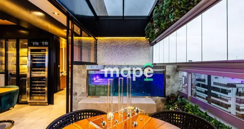 Cobertura porteira fechada à venda, 174,9 m² - embaré - santos/sp