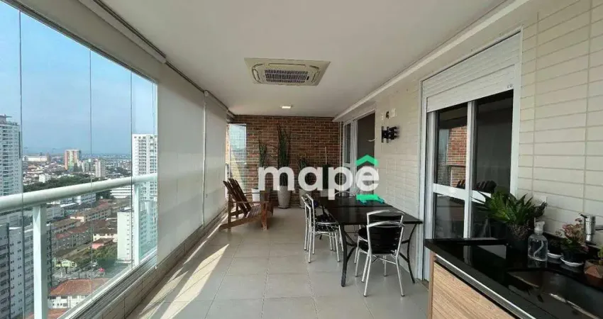 Apartamento com 3 dormitórios à venda, 127 m² por R$ 1.915.000,00 - Boqueirão - Santos/SP