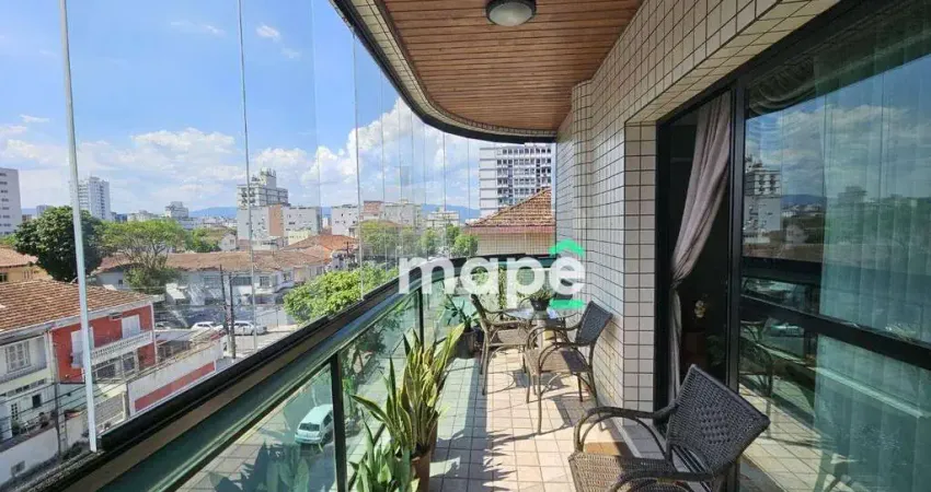 Apartamento com 3 dormitórios à venda, 149 m² por R$ 1.060.000,00 - Embaré - Santos/SP
