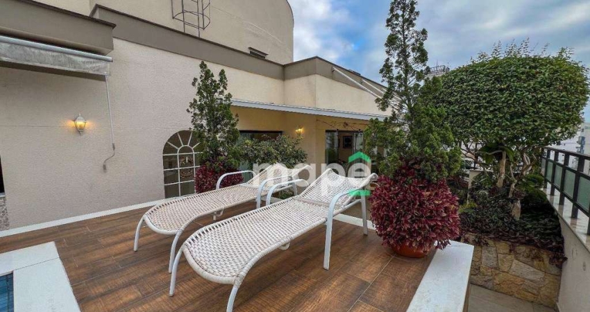 Cobertura com 4 dormitórios à venda, 348 m² por R$ 4.256.000,00 - Aparecida - Santos/SP