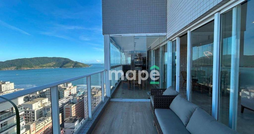 Apartamento Duplex com 4 dormitórios, 234 m² - venda por R$ 5.500.000,00 ou aluguel por R$ 48.431,01/mês - Embaré - Santos/SP