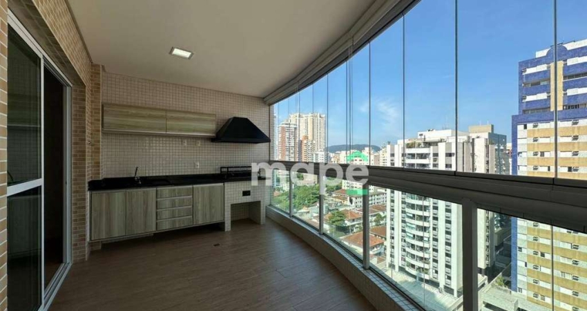 Apartamento com 3 dormitórios à venda, 124 m² por R$ 1.700.000,00 - Boqueirão - Santos/SP