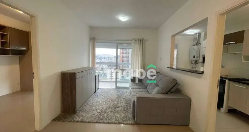 Apartamento com 1 dormitório para alugar, 57 m² por R$ 5.400,00/mês - Gonzaga - Santos/SP
