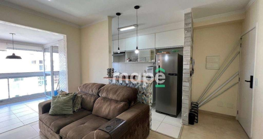 Apartamento com 1 dormitório para alugar, 48 m² por R$ 4.700,00/mês - Ponta da Praia - Santos/SP