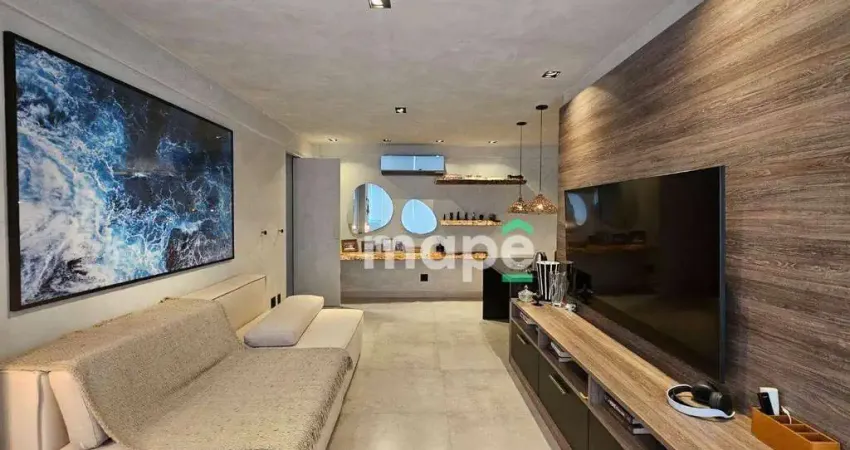 Apartamento com 1 dormitório para alugar, 57 m² por R$ 5.800,00/mês - Ponta da Praia - Santos/SP