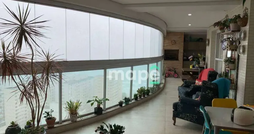 Apartamento com 2 dormitórios à venda, 204 m² por r$ 3.405.000,00 - embaré - santos/sp