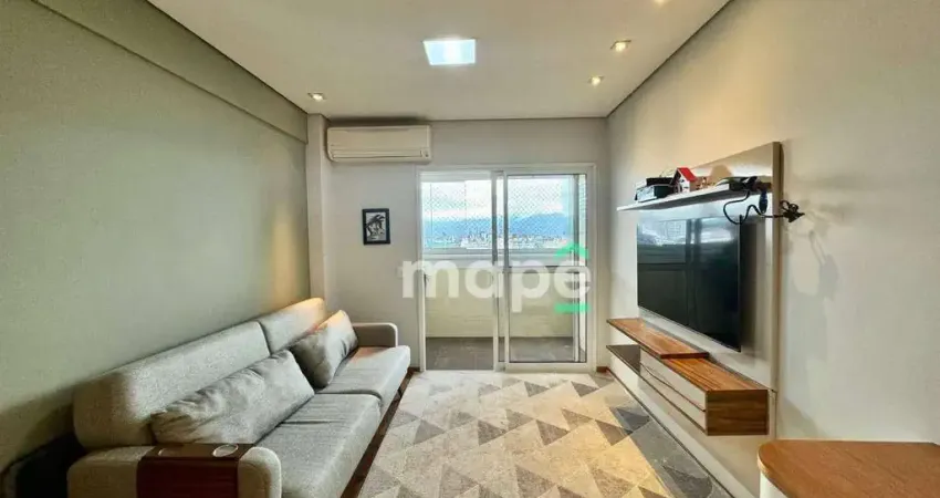 Apartamento com 2 dormitórios à venda, 86 m² por r$ 750.000,00 - boqueirão - santos/sp