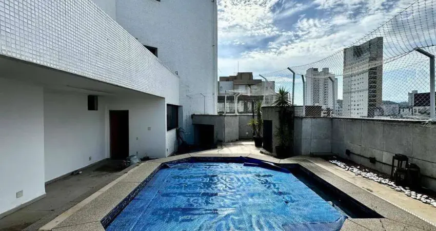 Cobertura com 4 dormitórios para alugar, 500 m² por r$ 20.000,00/mês - boqueirão - santos/sp