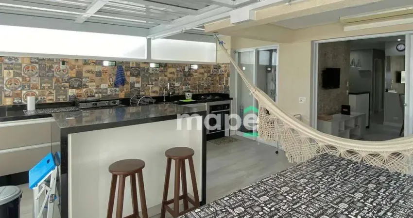 Apartamento garden com 2 dormitórios à venda, 98 m² por r$ 1.280.000,00 - ponta da praia - santos/sp