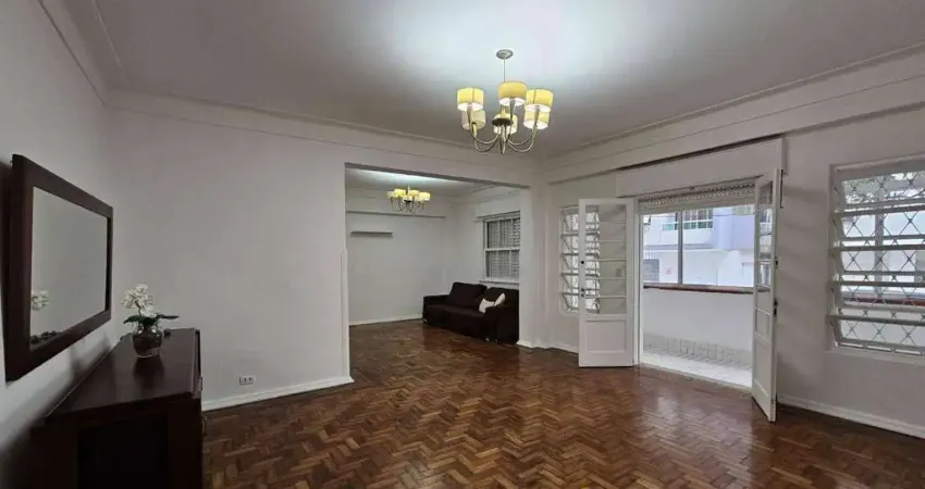 Apartamento amplo, a poucos passos da praia com 3 dormitórios à venda, 165 m² por r$ 650.000 - gonzaga - santos/sp