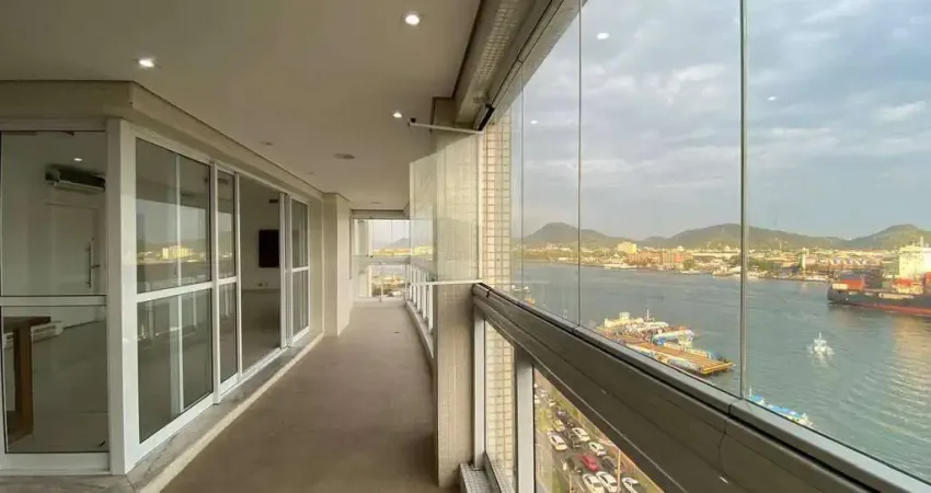 Apartamento com 3 dormitórios, 189 m² - venda por r$ 2.850.000,00 ou aluguel por r$ 17.000,00/ano - ponta da praia - santos/sp