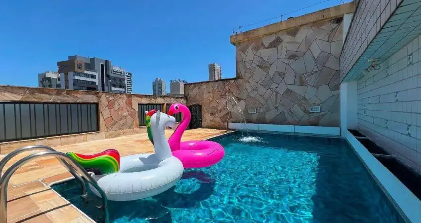 Cobertura à venda, 361 m² por r$ 3.473.000,00 - ponta da praia - santos/sp