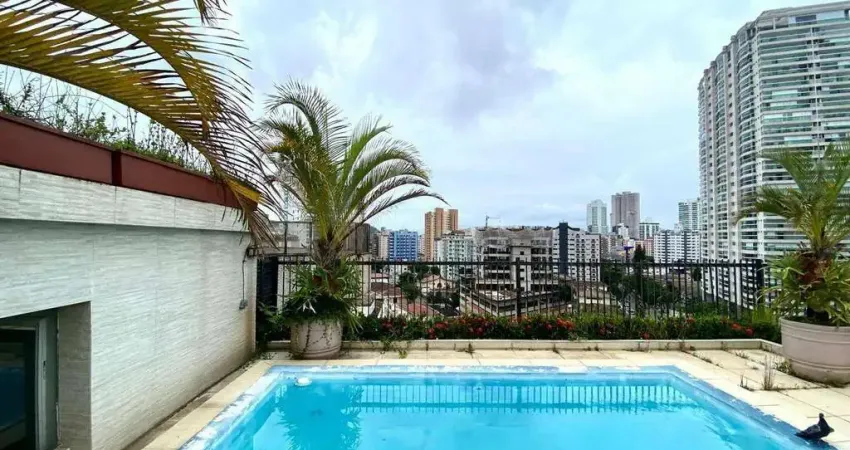 Cobertura com 5 dormitórios à venda, 337 m² por r$ 3.200.000,00 - ponta da praia - santos/sp
