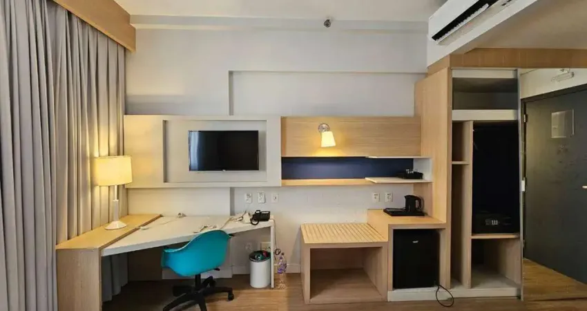 Studio com 1 dormitório à venda, 24 m² por r$ 330.000,00 - pompéia - santos/sp
