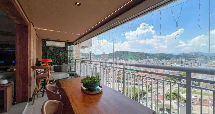 Apartamento com 3 dormitórios à venda, 130 m² por r$ 2.250.000,00 - gonzaga - santos/sp