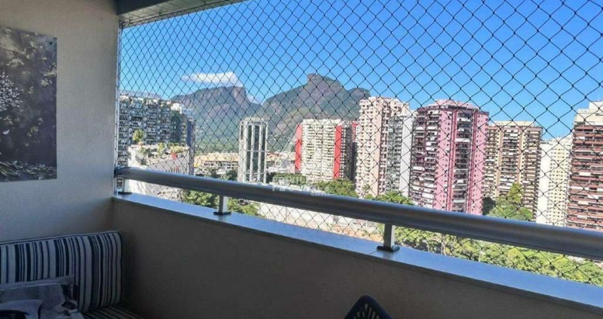 Apartamento 74m² - 02 quartos - 01Suíte - varanda - 01 vaga - Vista parcial Mar - ABM - Barra da Tijuca