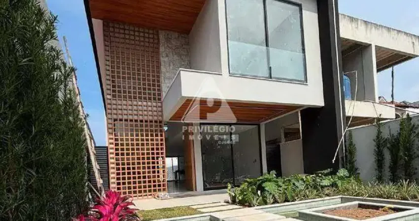 Casa contemporânea triplex - 4 suítes, piscina - varanda gourmet, - condomínio rio mar - barra da tijuca