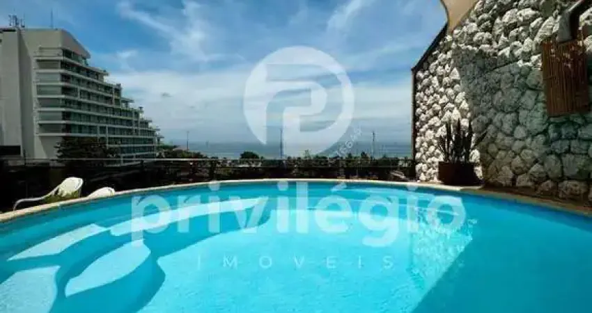 Cobertura frente mar - 5 quartos, sendo 2 suítes, piscina, sauna, espaço gourmet - barra da tijuca
