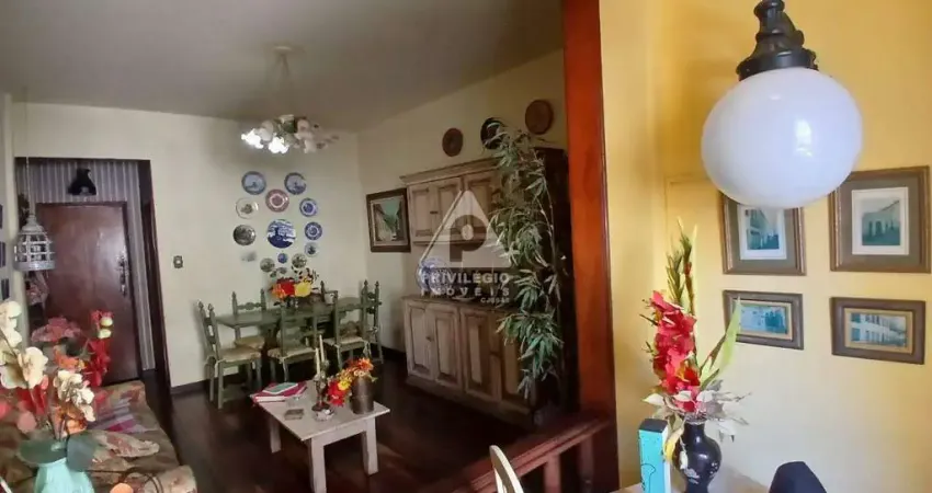 Apartamento de 3 quartos, uma suíte, sala ampla, 3 banheiros, portaria 24h e vaga na escritura rua bambina - botafogo