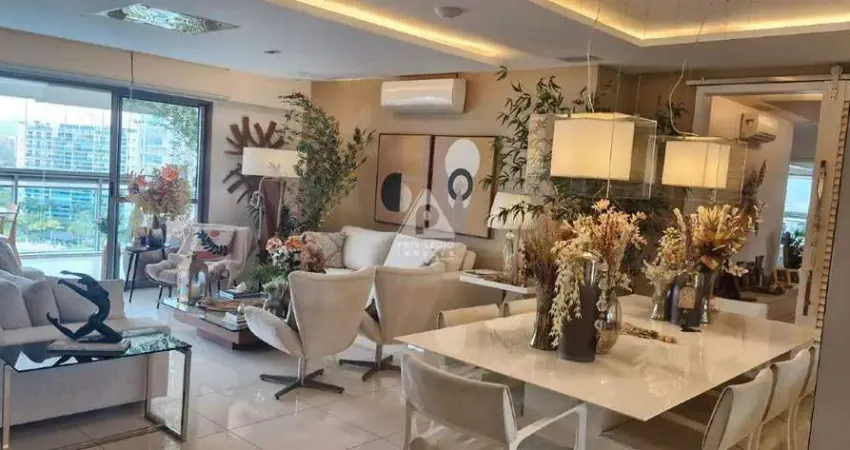 Apartamento de 260 m² na barra da tijuca — 4 suítes- 3 vagas, lazer completo- santa mônica jardins