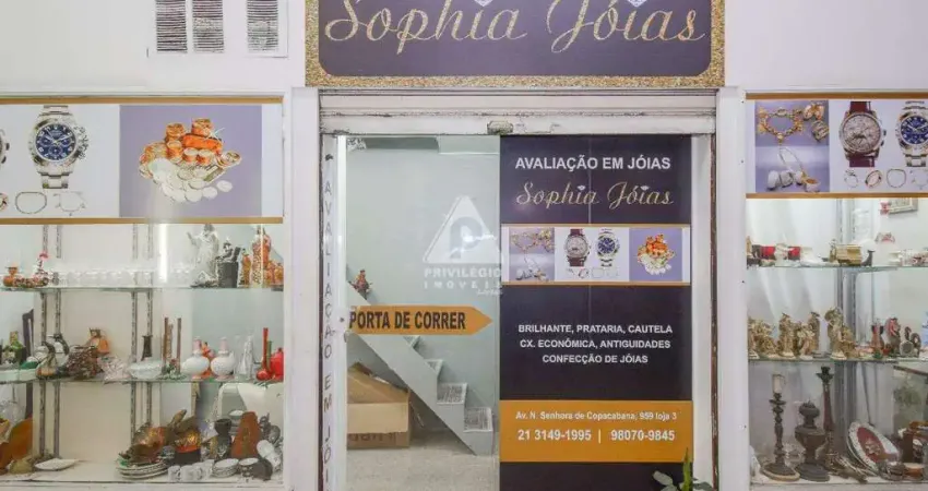 Privilégio imóveis vende: investimento ou negócio próprio, loja de galeria em copacabana