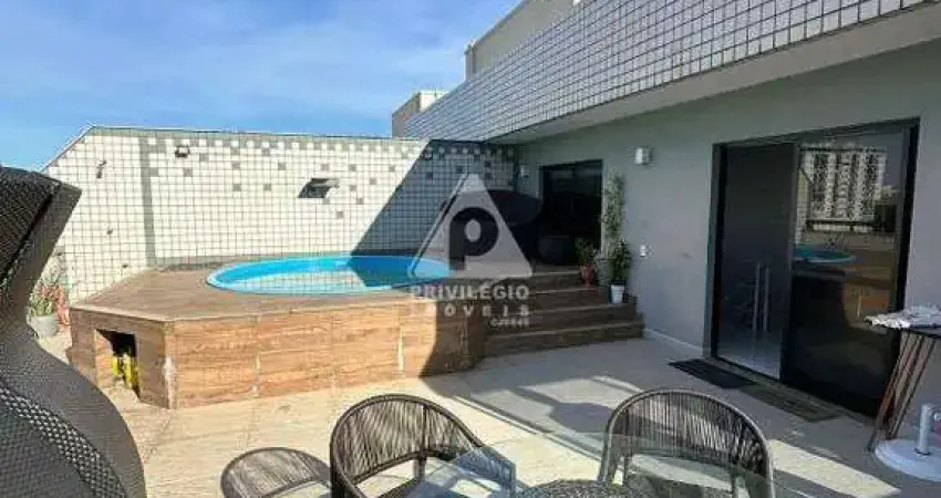 Cobertura duplex à venda na freguesia (jacarepaguá) - 233 m² com varanda gourmet e lazer completo