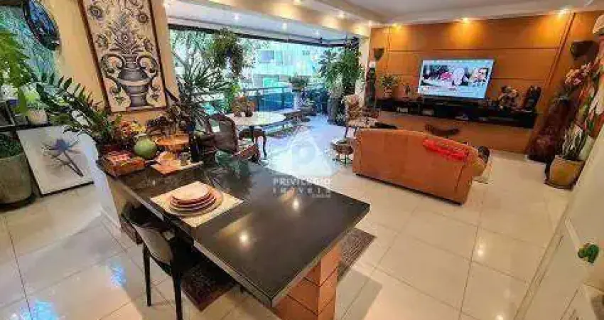 Apartamento no leblon com vista livre, 3 quartos e varanda integrada