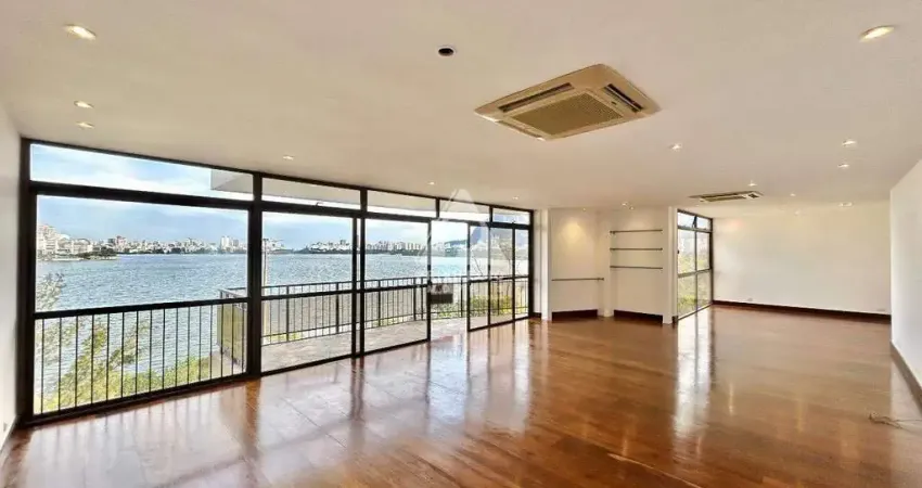 Exclusivo na lagoa – 285 m², 4 quartos, vista panorâmica e 3 vagas