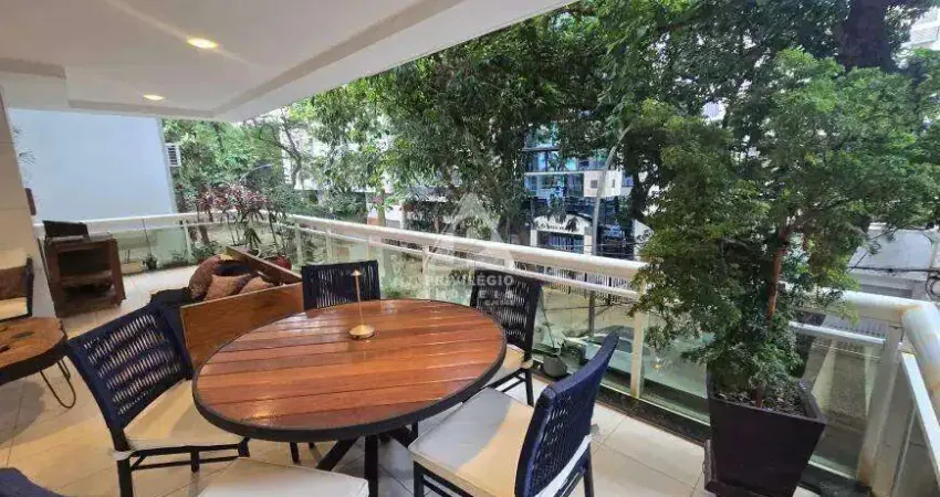 Amplo 3 quartos com 224m² no leblon – rua valorizada, varandão e 1 vaga!