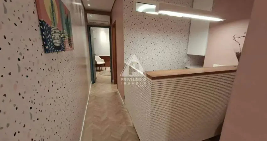 Sala comercial reformada de 30m² em ipanema: vista livre e sol da manhã