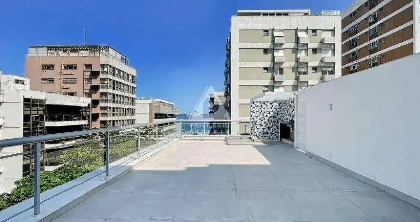 Espetacular cobertura no leblon: 3 quartos, vista mar e 2 vagas