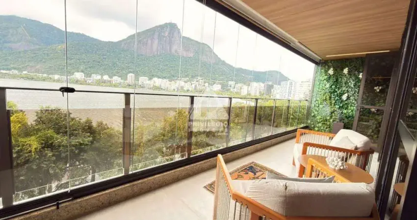 Apartamento 3 quartos à venda na lagoa, frente, 131 m², 2 vagas