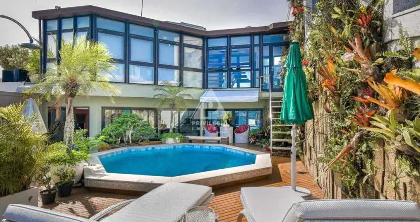 Cobertura triplex, vista maravilhosa, 4 suites, 7 banheiros , piscina , 4 vagas em rua nobre de icaraí.