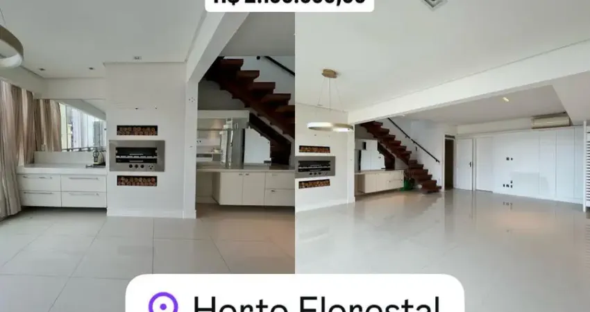 Apartamento Duplex com Vista Mar no Horto Florestal – 3 Suítes | 185 m²